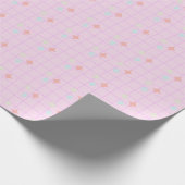 Glitter Star Textuur Roze Inpakpapier (Hoek)