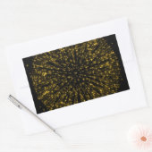 Glitter Starburst Sunburst Fireworks Sparkle Rechthoekige Sticker (Envelop)