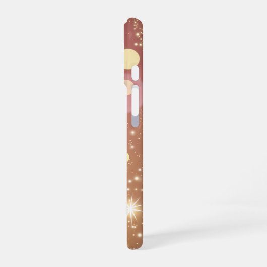 Glitter Starlight Bokeh iPhone 16 Hoesje (Linkerkant)