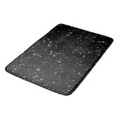 Glitter Stars2 - Silver Black Badmat (Gekanteld)