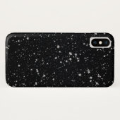 Glitter Stars2 - Silver Black Case-Mate iPhone Case (Achterkant (horizontaal))