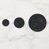 Glitter Stars2 - Silver Black Confetti (Achterkanten)
