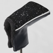 Glitter Stars2 - Silver Black Golfheadcover (3/4 voorkant)