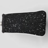 Glitter Stars2 - Silver Black Golfheadcover (Voorkant)