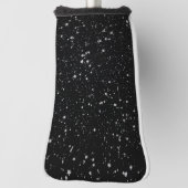 Glitter Stars2 - Silver Black Golfheadcover (Draai 90)