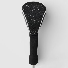Glitter Stars2 - Silver Black Golfheadcover