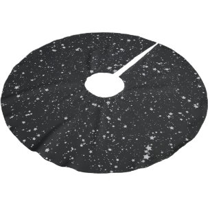 Glitter Stars2 - Silver Black Kerstboom Rok