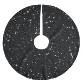 Glitter Stars2 - Silver Black Kerstboom Rok (Voorkant)