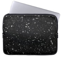 Glitter Stars2 - Silver Black