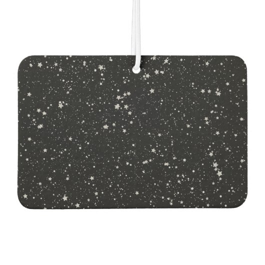 Glitter Stars2 - Silver Black Luchtverfrisser (Voorkant)
