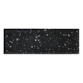Glitter Stars2 - Silver Black Naambadge