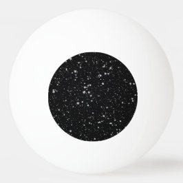 Glitter Stars2 - Silver Black Pingpongbal