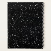 Glitter Stars2 - Silver Black Planner (Achterkant)
