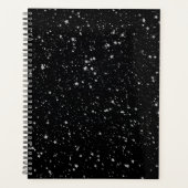 Glitter Stars2 - Silver Black Planner (Voorkant)