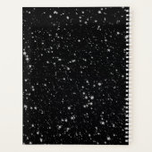 Glitter Stars2 - Silver Black Planner (Achterkant)