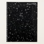 Glitter Stars2 - Silver Black Planner (Voorkant)