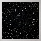 Glitter Stars2 - Silver Black Poster (Voorkant)