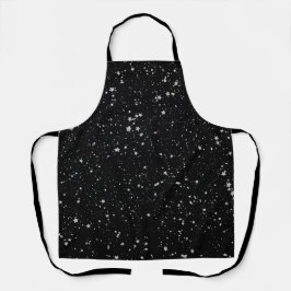 Glitter Stars2 - Silver Black Schort