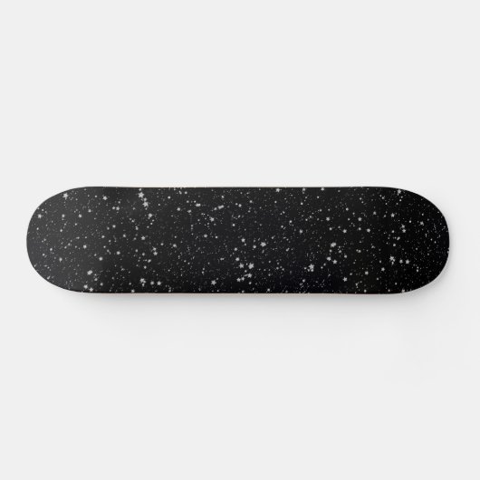 Glitter Stars2 - Silver Black Skateboard (Horizontaal)