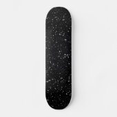 Glitter Stars2 - Silver Black Skateboard (Voorkant)