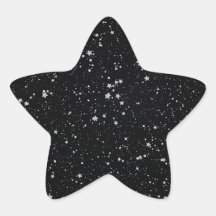 Glitter Stars2 - Silver Black