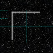 Glitter Stars2 - Silver Black Stof (Delen)