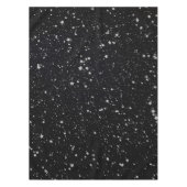 Glitter Stars2 - Silver Black Tafelkleed (Voorkant)
