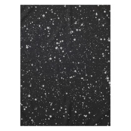 Glitter Stars2 - Silver Black Tafelkleed