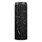 Glitter Stars2 - Silver Black Thermosbeker (Achterkant)