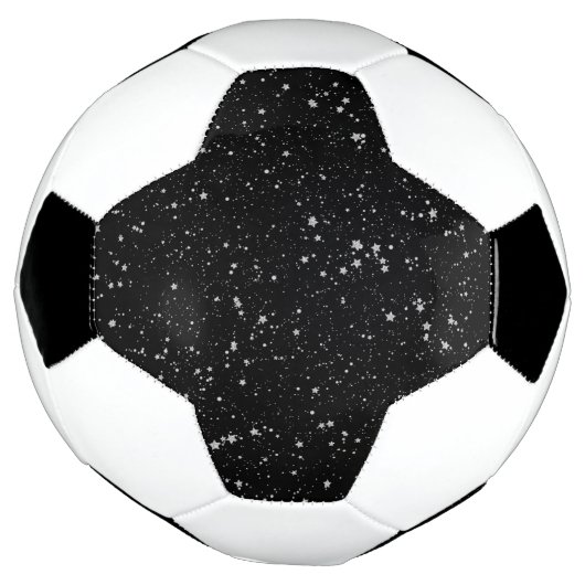 Glitter Stars2 - Silver Black Voetbal (Gedraaid)