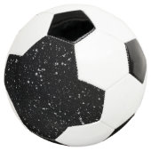 Glitter Stars2 - Silver Black Voetbal (Drie kwart)