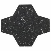 Glitter Stars2 - Silver Black Voetbal (Enkel)