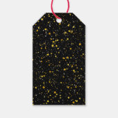 Glitter Stars3 - Gold Black Cadeaulabel (Voorkant)