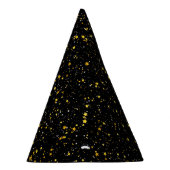 Glitter Stars3 - Gold Black Feesthoedjes (Rechts)