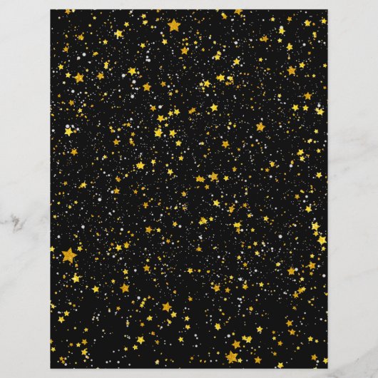 Glitter Stars3 - Gold Black Flyer (Achterkant)