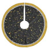 Glitter Stars3 - Gold Black Kerstboom Rok (Voorkant)