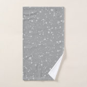 Glitter Stars4 - Zilver Bad Handdoek (Handdoek)
