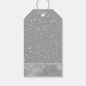 Glitter Stars4 - Zilver Cadeaulabel (Achterkant)