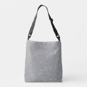 Glitter Stars4 - Zilver Crossbody Tas (Achterkant)