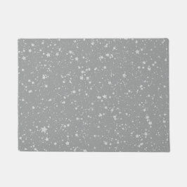 Glitter Stars4 - Zilver Deurmat