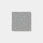 Glitter Stars4 - Zilver Post-it® Notes (Voorkant)