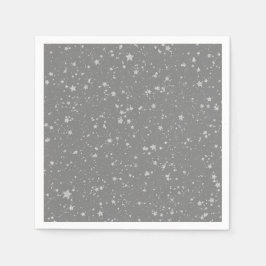 Glitter Stars4 - Zilver Servetten
