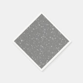 Glitter Stars4 - Zilver Servetten (Hoek)