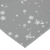 Glitter Stars4 - Zilver Tafelkleed (Gekanteld)