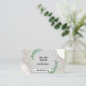 Glitter Stars Boho Wreath Visitekaartje (Staand voorkant)