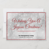 Glitter Stars en Green Framed-kerstfoto Feestdagenkaart (Achterkant)