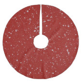 Glitter Stars - Silver Red Kerstboom Rok (Voorkant)