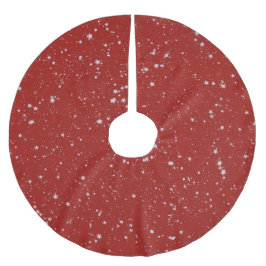 Glitter Stars - Silver Red Kerstboom Rok