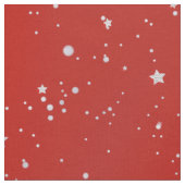 Glitter Stars - Silver Red Stof (Close Up)