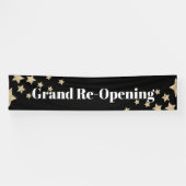 Glitter Stars Sparkle Grand Re-opening Black Spandoek (Horizontaal)